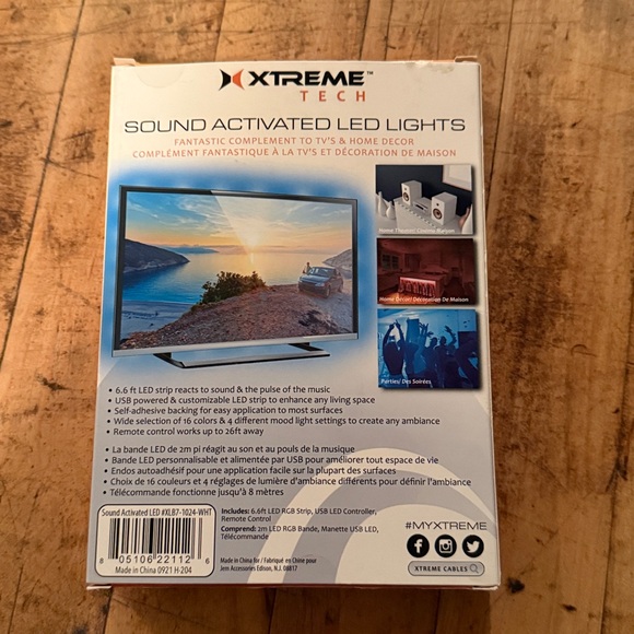 Multicolor Sound Activated LED Lights - Picture 2 of 2